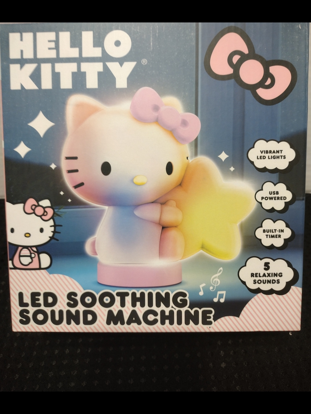Hello Kitty LED Soothing Sound Machine - Pink & Yellow